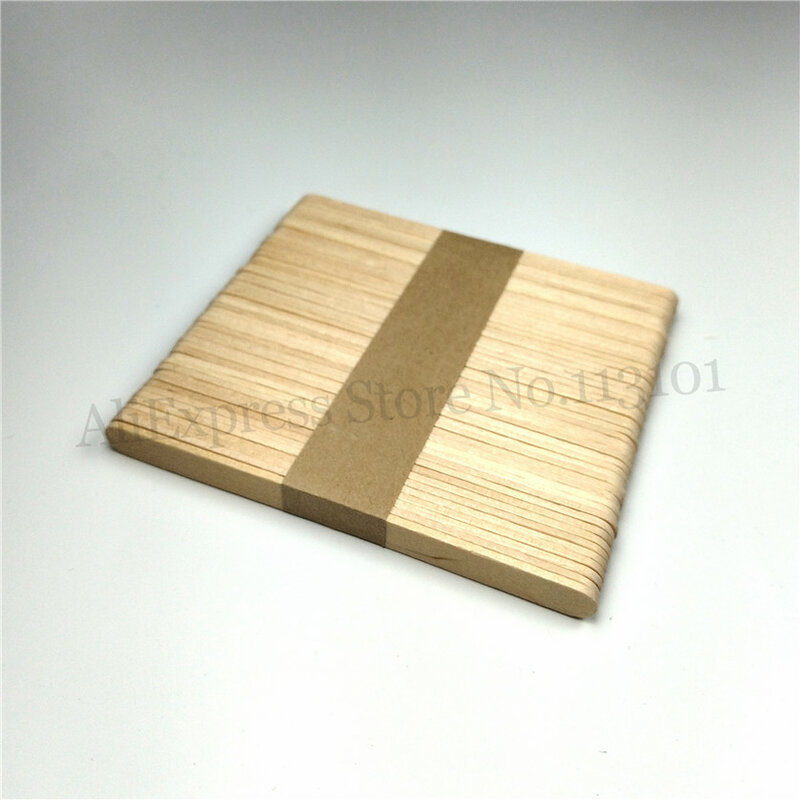 Palitos de madera para polos, 100 en 1, longitud de 114mm, 2 lotes (50 unids/lote)