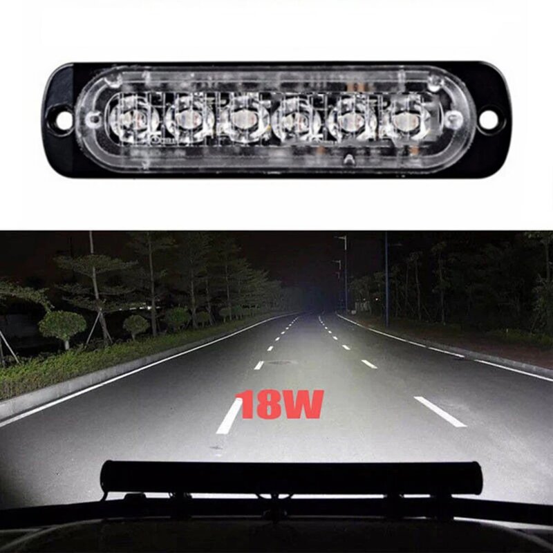 4W 12V ไฟบาร์ LED ขับรถหมอกไฟสำหรับ Off-Road SUV รถเรือรถบรรทุก LED ไฟหน้าวันวิ่ง