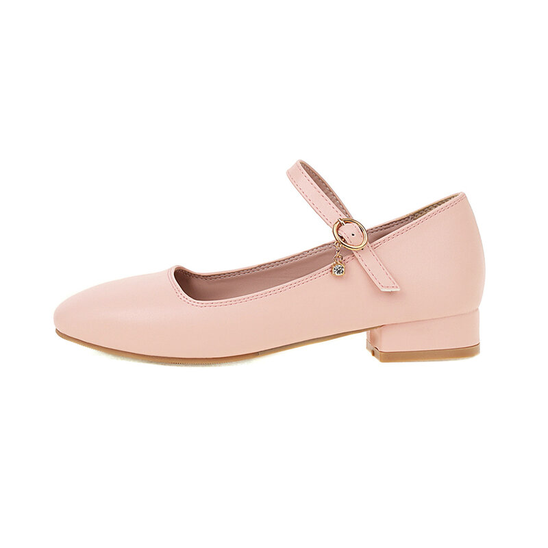 Spring Sweet Ankle Strap Flat Single Shoes Student Fashion Women Buckle Strap Mary Jane Shoes Gril Casual Round Toe Flats 32 41