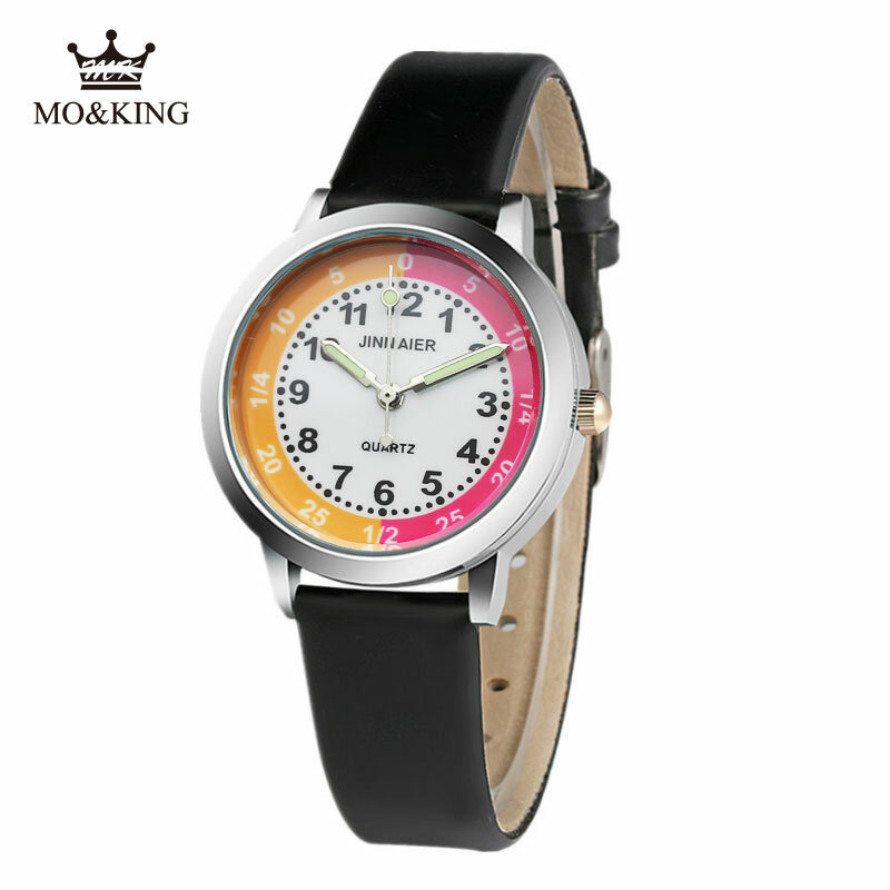 Reloj de pulsera de cuarzo para niños y niñas, cronógrafo de marca de lujo con número, regalo, estilo Synoked
