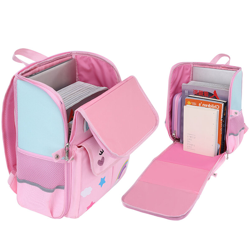 Ортопедический школьный ранец для девочек, детский рюкзак для начальной школы, милый школьный портфель 1 класса