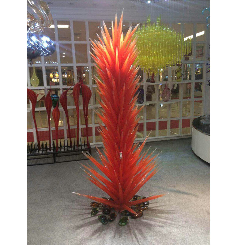 Hot Sale Murano Kaca Lampu Lantai Bunga Besar Desain Seni Patung Standing Lamp