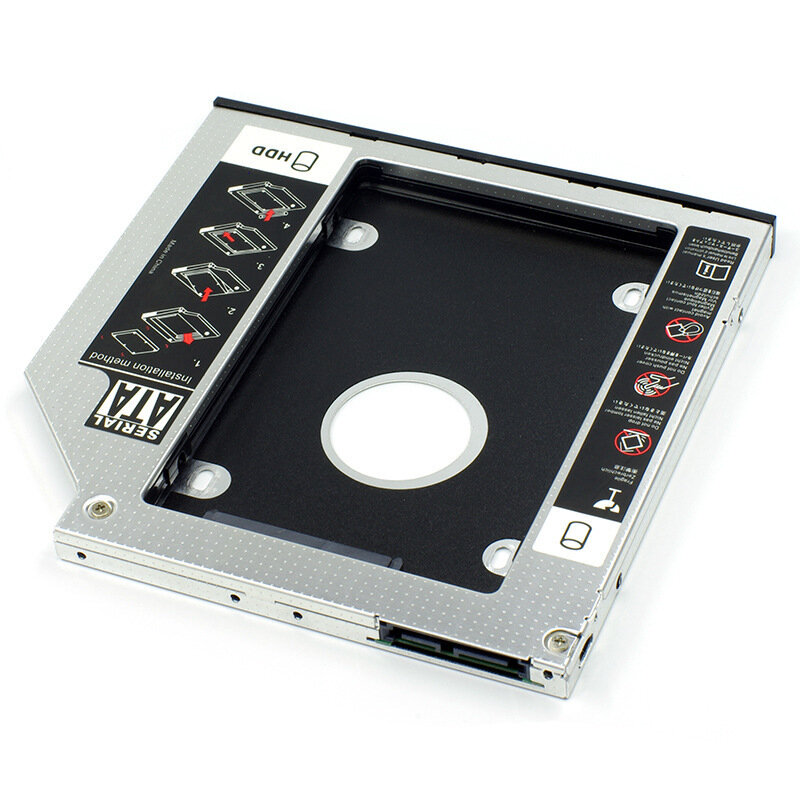 9,5 мм 2-й жесткий диск HDD SSD Caddy для Dell L511X L511Z 14 L401X L402X M14Z