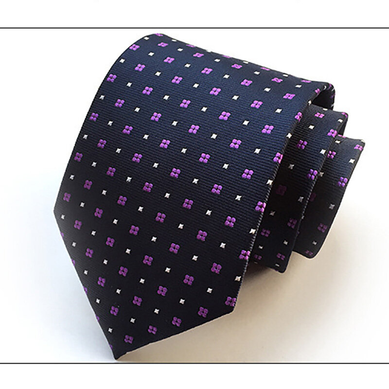 GUSLESON Новый Модный 12 стилей цветок 8 см галстуки для мужчин свадебные деловые жаккардовые граненые шелковые галстуки мужские Галстуки подарок