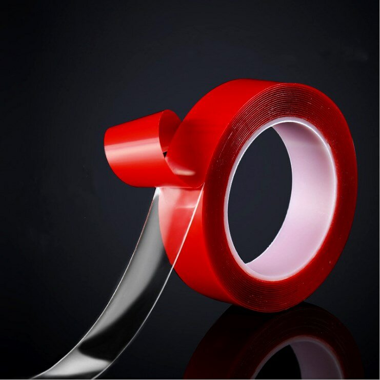 3/5/8/10/12/15/20/30/35/40/50/60mm Double Sided Adhesive Tape Acrylic Transparent No Traces Sticker LED Strip Car Fixed Tablet