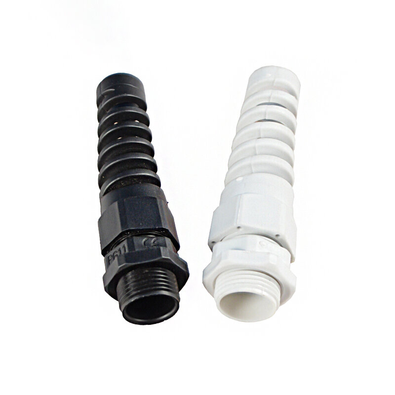 5PCS IP68 waterproof M12 PG7 / PG9 / PG11 cable seal sleeve connector plastic screw stress protector 3-6mm anti-bending