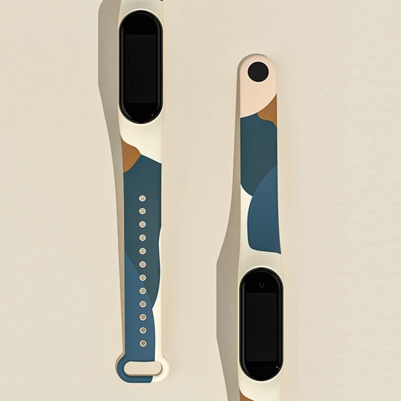 Xiaomi Mi Bandおよび腕時計用のシリコンストラップ,Xiaomi Mi Band 5,4,3,6,5,4用のカラフルなストラップ