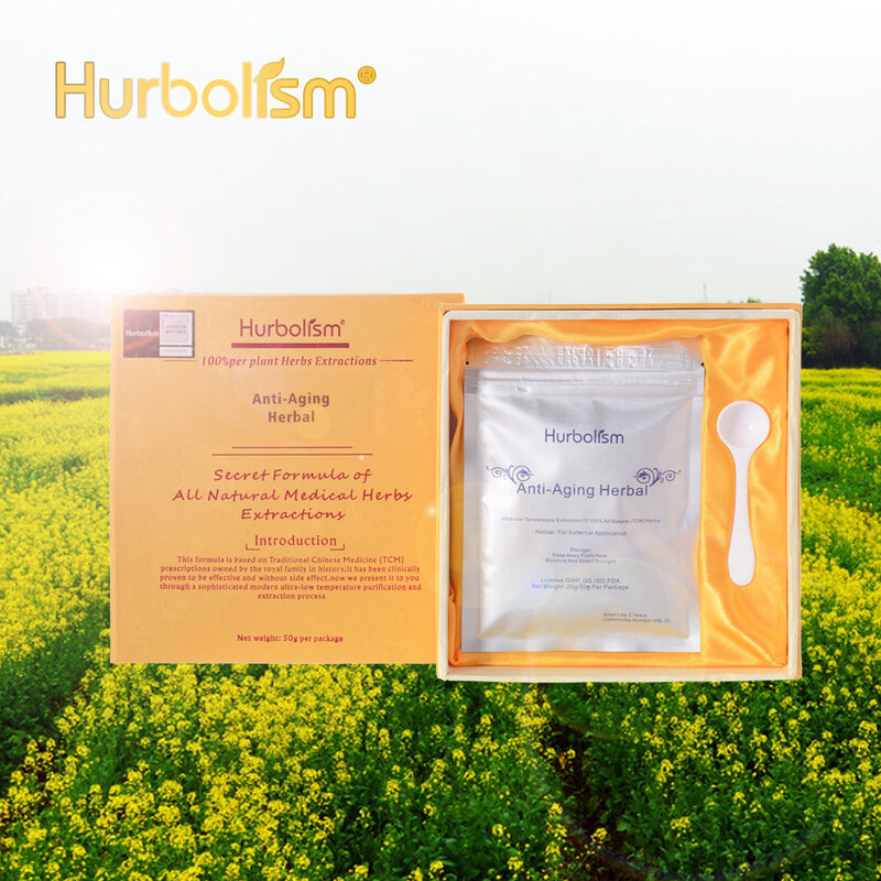 Nueva actualización de Hurbolism TCM Herbal Powder a antienvejecimiento, contra el envejecimiento, mejorar la estabilidad celular, Cara de acné, blanqueamiento cuidado facial piel.