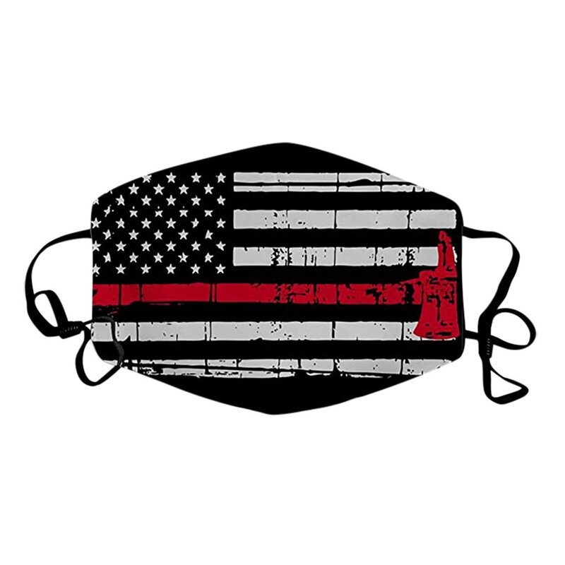 패션 페이스 마스크 애국적인 미국 국기 코튼 워셔블 코 유선 마스크 필터 입 커버 빨 수있는 재사용 가능한 입 마스카라