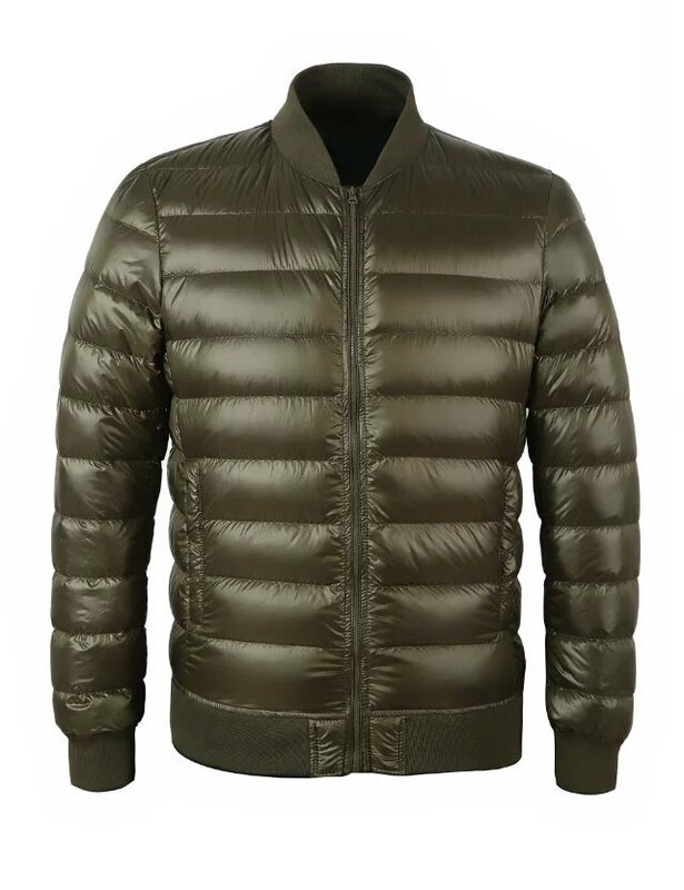 Зимняя куртка, Мужская куртка на утином пуху, мужское сверхлегкое корейское пальто, мужская пуховая куртка, Мужская одежда, куртка на зиму KJ323