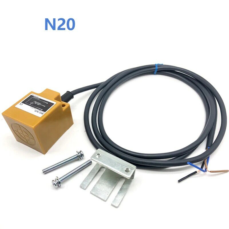 Sensor de proximidade taidacent, dc12 ~ 24v, sensor de longa distância, interruptor de limite indutivo de metal, 3 fios, npn pnp, sensor quadrado de proximidade