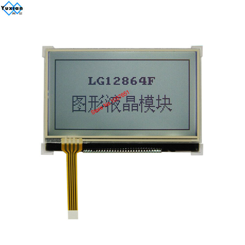 Módulo lcd cog 128x64 12864 dip 30pin tela gráfica st7565p resistor painel de toque 3.3v spi serial lg12864f