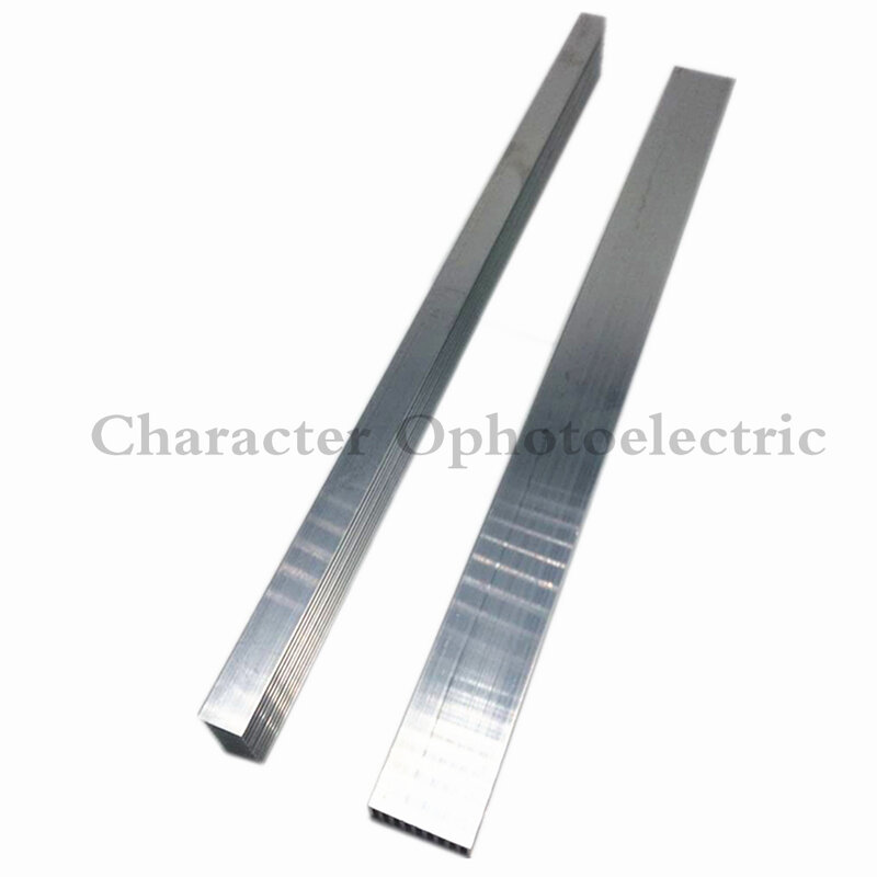 Dissipador de calor de alumínio de led de alta potência, 300mm * 25mm * 12mm para 1w, 3w, 5w, díodos emissores