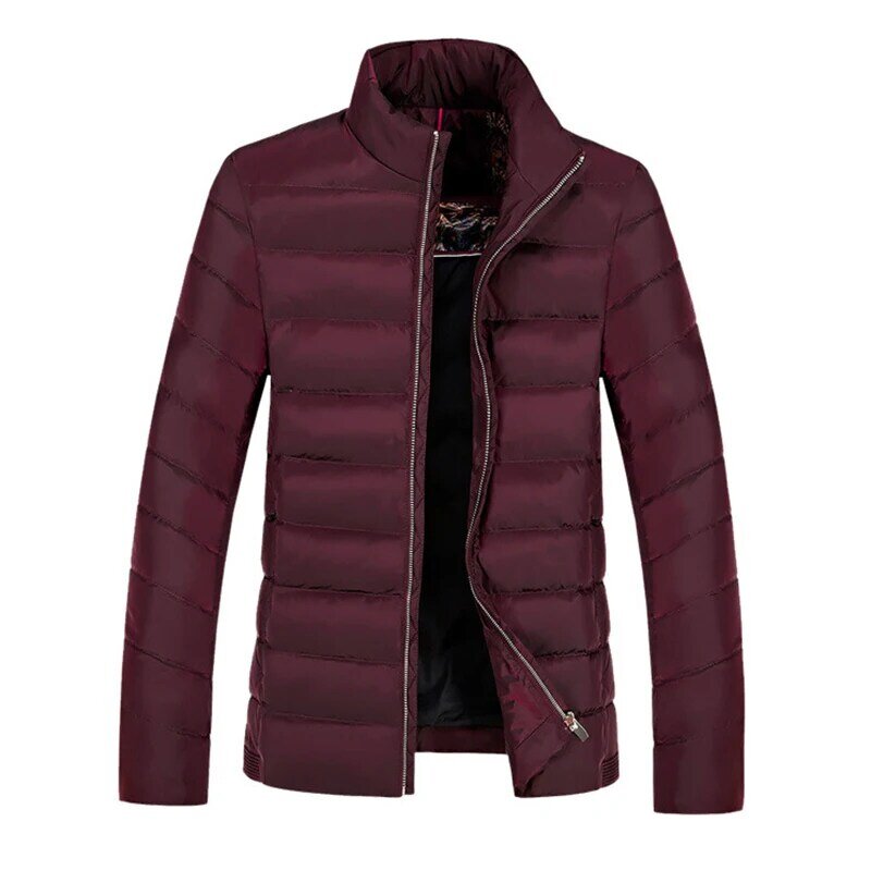 2019 년 패션 겨울 남성용 다운 재킷, 95% 화이트 덕 다운 가벼운 따뜻한 남성 캐주얼 클래식 단색 재킷