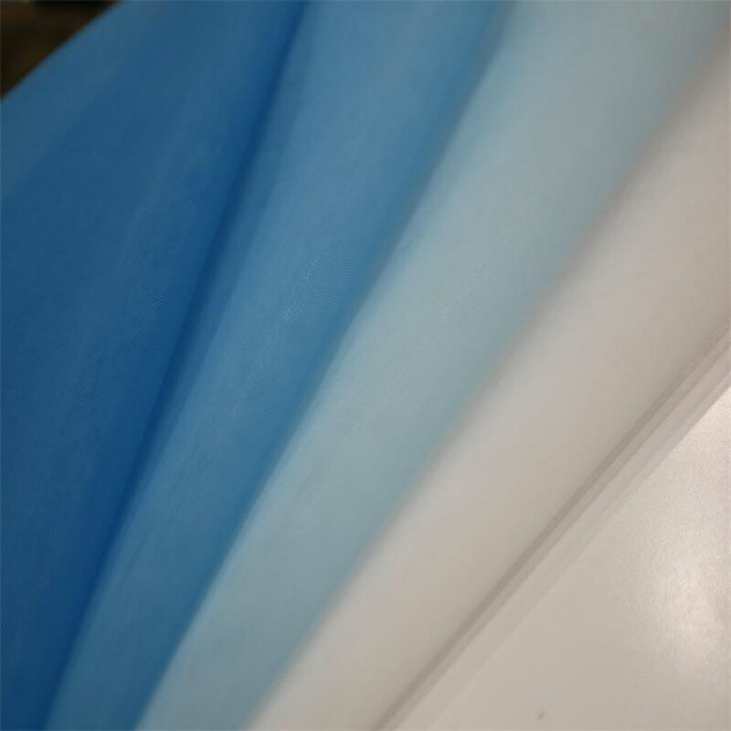Tela de impresión de malla de Color gradiente tela de malla de escenario de moda DIY artesanía niño vestido falda tela por metro Material