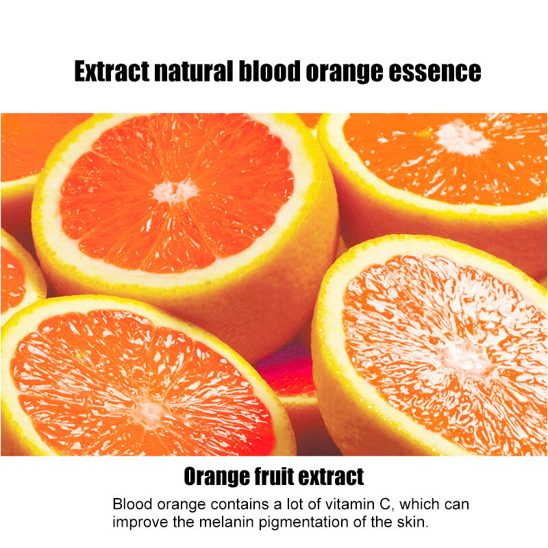 Gambar Blood Orange Amino Asam Moisturizing Shower Gel Pemutih Kulit Mencerahkan Membersihkan Lembut Hydrating Body Wash 550Ml