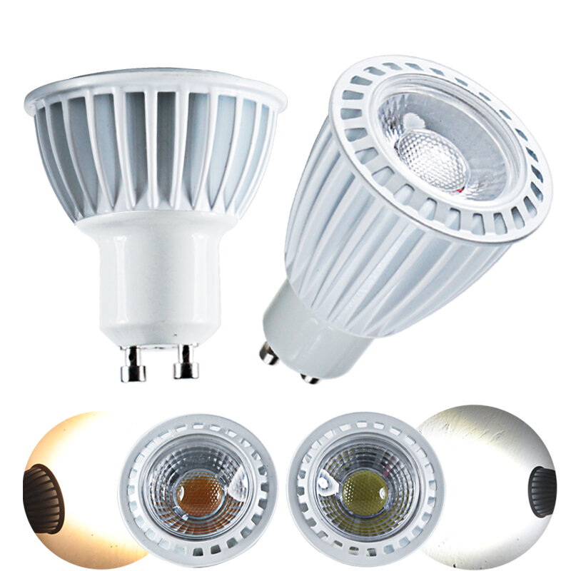 Ampolas gu10 5w 9w conduziu a iluminação de teto de alumínio do ponto 12v 24v 110v 220v lâmpada de poupança de energia do bulbo para casa do escritório