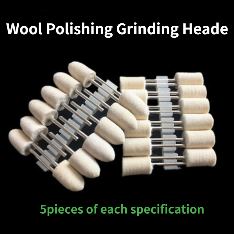 Wool Polishing  Grinding Head / Wool Grinding Head  / Wool Polishing Wheel / Wool Polishing Grinding Head 3 MM Shank