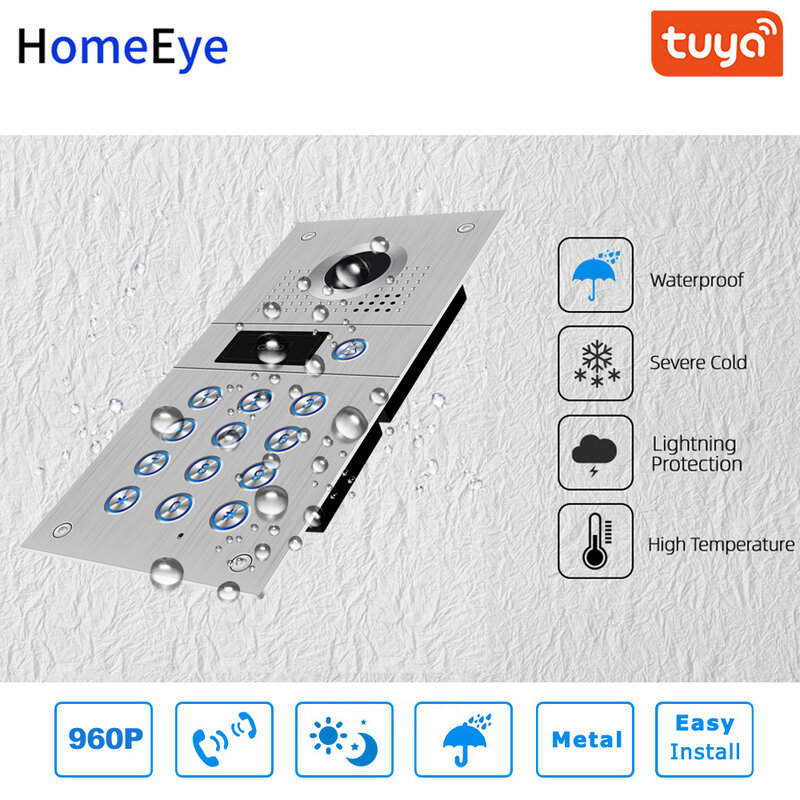 TuyaSmart App дистанционного Управление Wi-Fi IP видео-телефон двери видео домофон Система контроля доступа Управление системы обнаружения движения код клавиатуры RFID 2-2