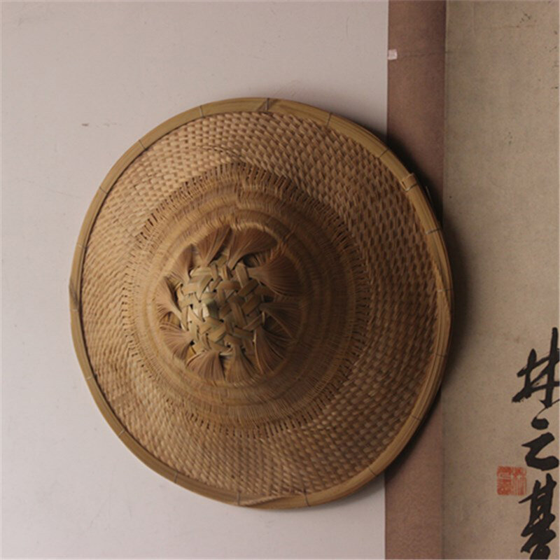 Ręcznie tkany kapelusz, produkty bambusowe, tkane z bambusa ochrony przeciwsłonecznej kapelusz wędkarski, deszczoodporny bambusowy kapelusz, dekoracja klosza