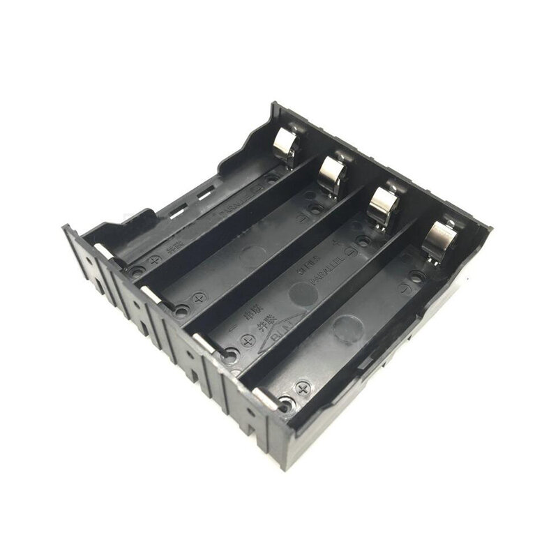 Caixa de armazenamento do suporte da bateria de plástico, 1, 2, 3, 4 Seção, 18650 Bateria Recarregável, 3.7V, DIY, Novo, 1 Pc