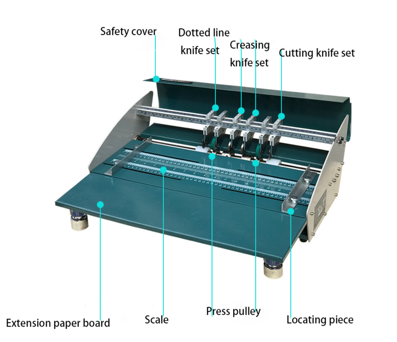 Machine à rainurer et à découper le papier, électrique, simple et double, automatique, perforateur, machine à plier le papier