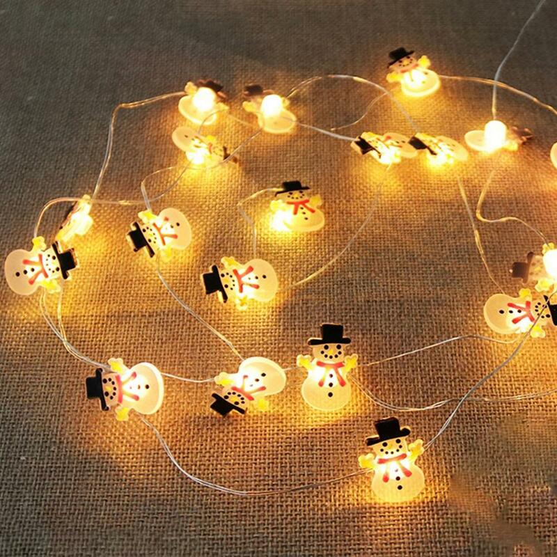 2M 20LED Santa Claus Snowflake Tree LED Light String Christmas Decoration For Home 2020 Christmas Ornament New Year Gift