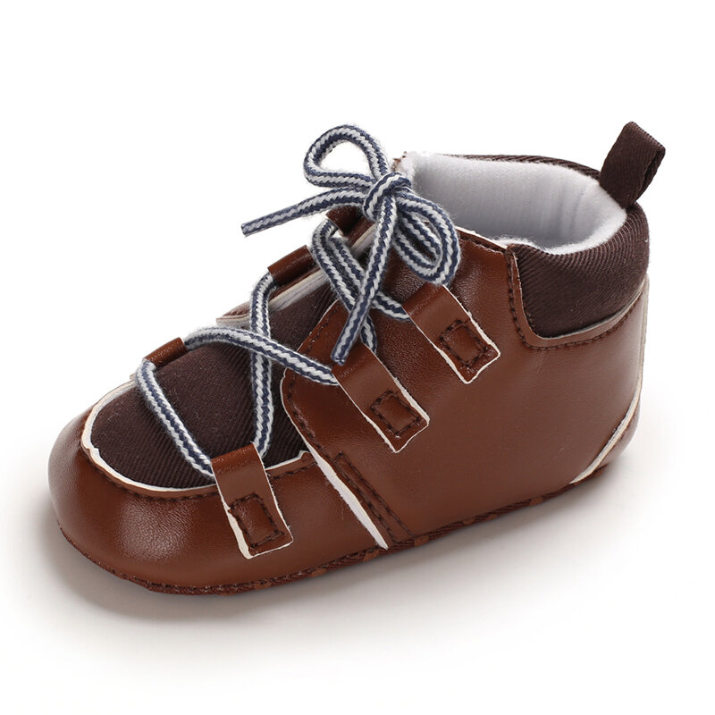ทารกแรกเกิดรองเท้าเด็กสีน้ำตาล Themed Multicolor เด็กชายและเด็กหญิงรองเท้าสบายๆรองเท้าผ้าใบนุ่มลื่นเด็กวัยหัดเดินรองเท้า First walkers