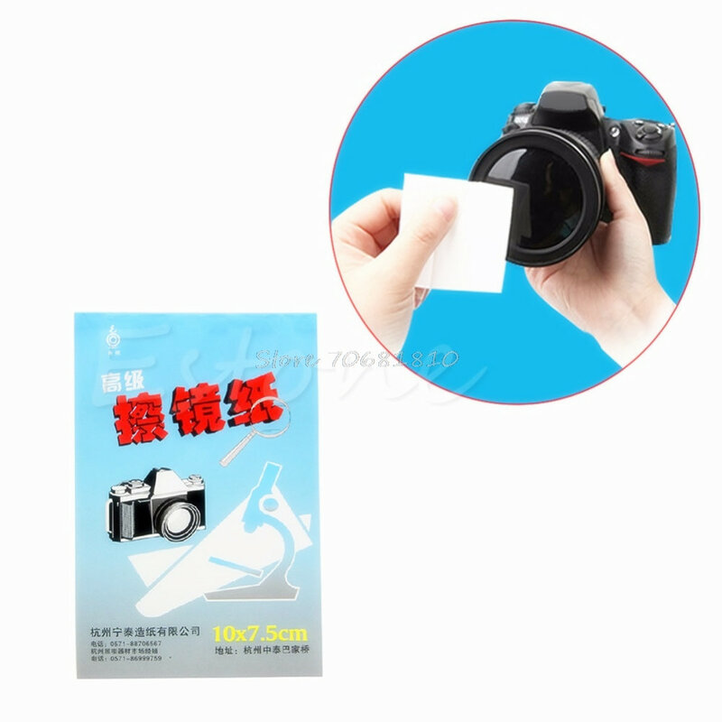 50 Lembar Lembut Lensa Kamera Optik Jaringan Cleaning Bersih Produk Kertas Tisu Buku