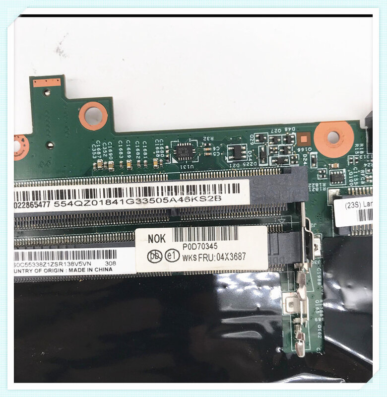 Placa base de alta calidad para ordenador portátil, placa base con SR0MY I5-3320M CPU HM76, 100% probada, para Lenovo Thinkpad T430S T430SI, 04X3687