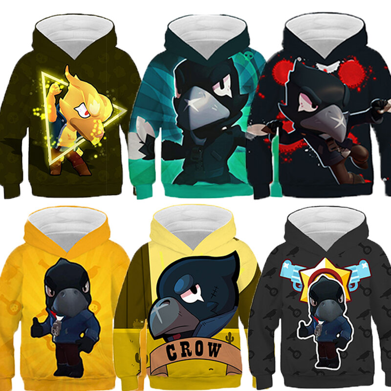 Kids Hoodies Leon Shooting Game 3D Printed Hoodie Sweatshirt Boys Girls Harajuku Cartoon Star Jacket Tops Teen Clothes