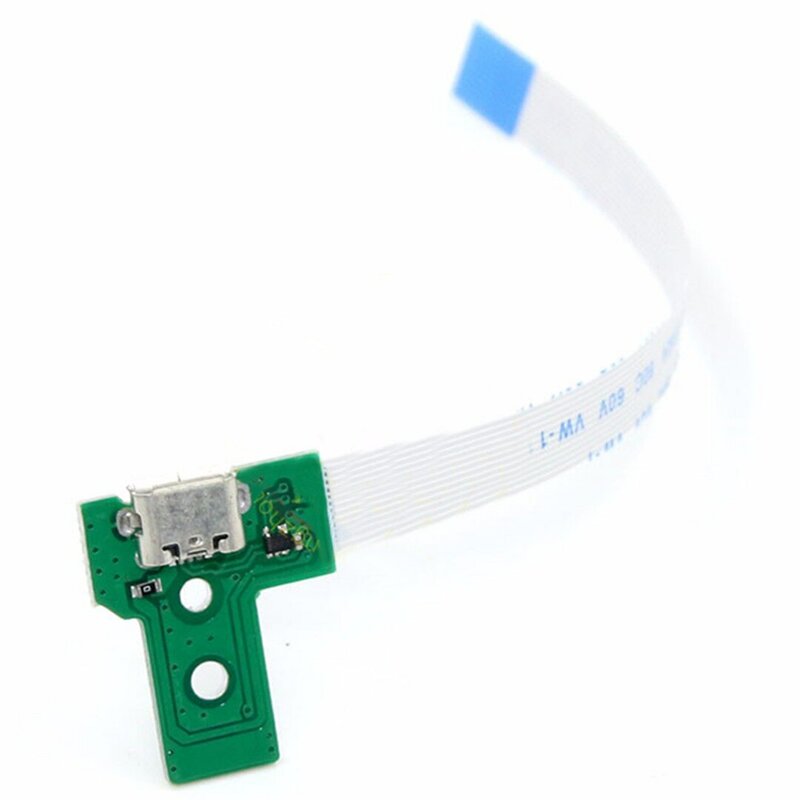 1PC USB ชาร์จพอร์ตซ็อกเก็ต + 12/14 PIN Handle Line FLEX CABLE Connector สำหรับ PS4 DualShock 4