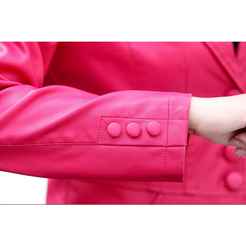 SWYIVY-재킷 코트 여성 슬림 짧은 디자인 가을 겨울 모터사이클 재킷 아웃웨어 코트 XXXXXL, 2019
