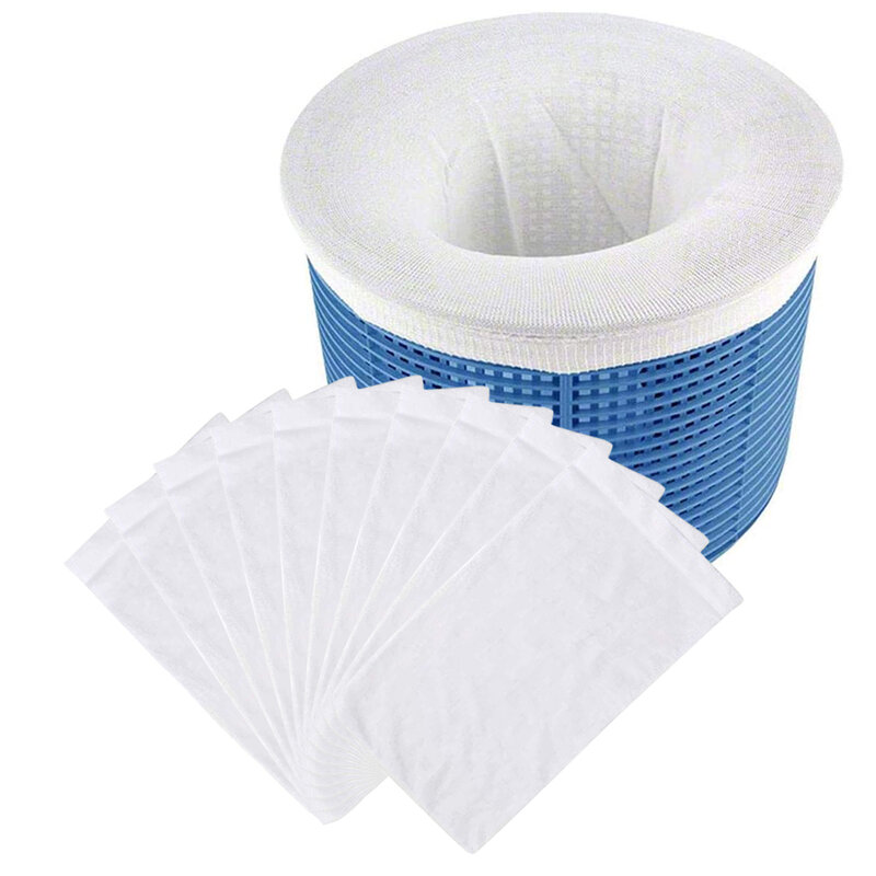 5/10/15/20 sztuk/zestaw Filter Storage Pool Skimmer Socks Nylon Socks For Baskets Skimmers White Pool Clean Supply