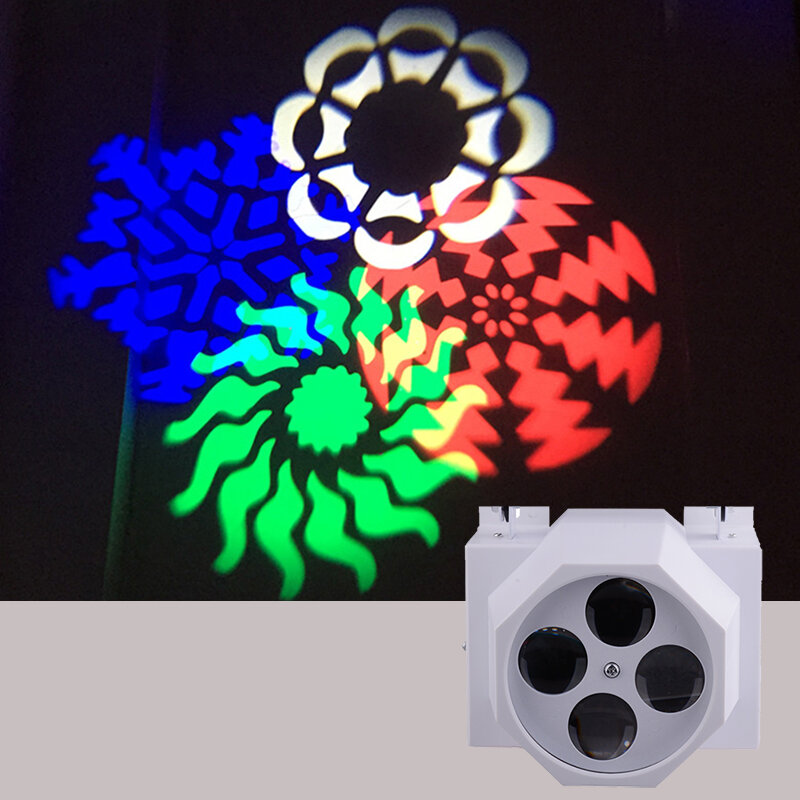 Gobo Stage Effprotected Light, LED 4 Eyes, Home Entertainment, DJ Bar Club, Chang Good Effprotected, 4 Flower Moving Head Light