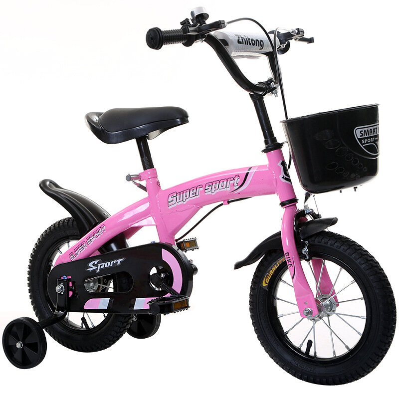 LazyChild-Bicicleta de dos ruedas para niños, bici multicolor opcional de 2 a 8 años, 12/14/16/18 pulgadas