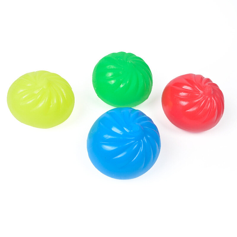 Kid Soft Water Ball Colorful Steamed Stuffed Bun Chinese Food Children Fidget Toys Pressure Release Antistress Decompression Toy