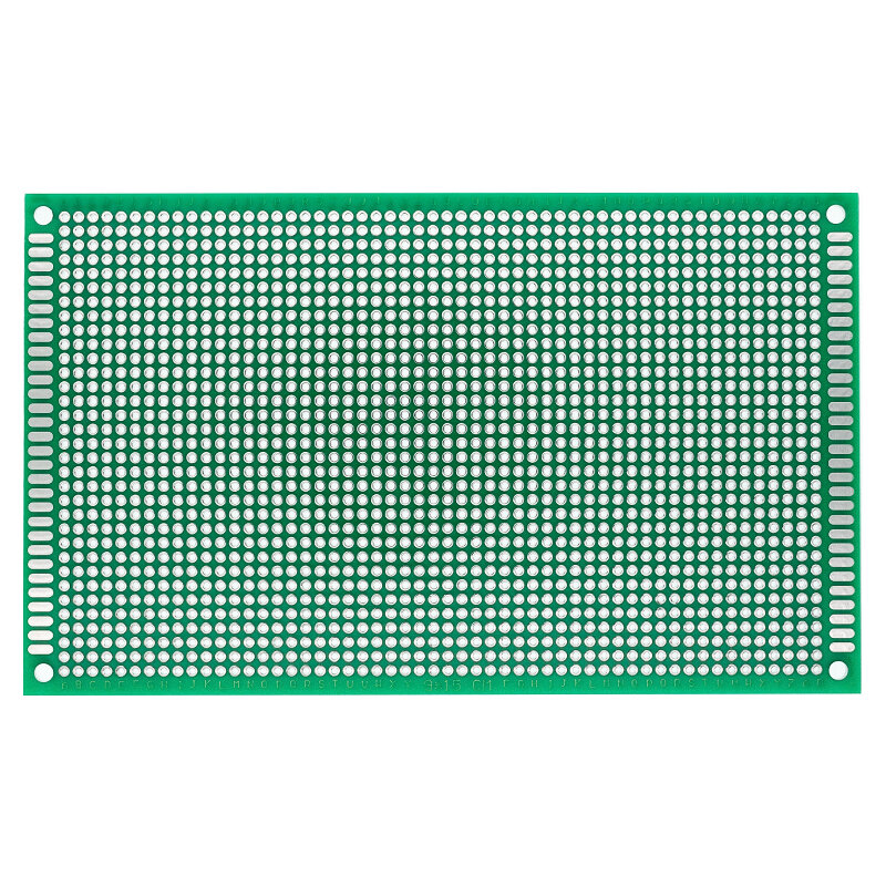 Protoboard lateral dobro do PWB, placa de circuito impresso universal, DIY, 2,54 milímetros, FR-4, 7x9, 6x8, 5x7, 4x6, 3x7, 2x8, 12x8cm, 9x15cm 8x7 5x7