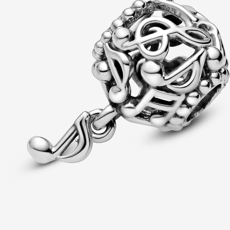925 argento Sterling fungo traforato musicale margherita clip patti pecora fai da te perline fini misura originale Pandora braccialetto di fascino gioielli