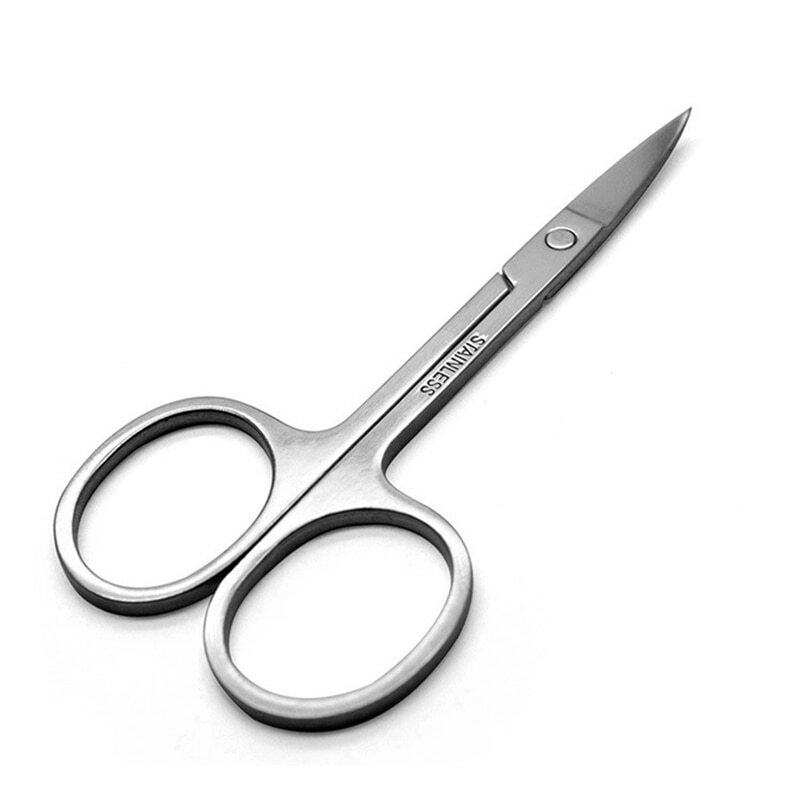 Stainless Steel Manicure Scissors Cutter Eyebrow Scissor Eyebrow Trimmer Eyebrow Eyelashes Nose Hair Scissor Nail Makeup