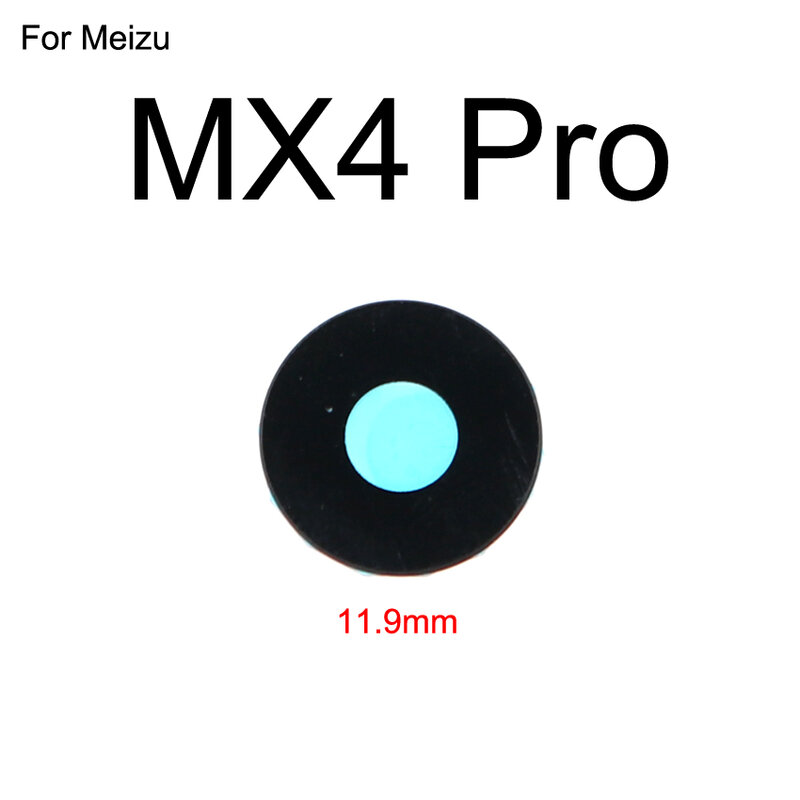 YuXi-lente de cristal de cámara trasera, cubierta de lente con pegamento para Meizu MX3, MX4, MX5, MX6 Pro, 5, 6, 7 Plus, U10, U20, M15, 15 Lite, pieza de reparación