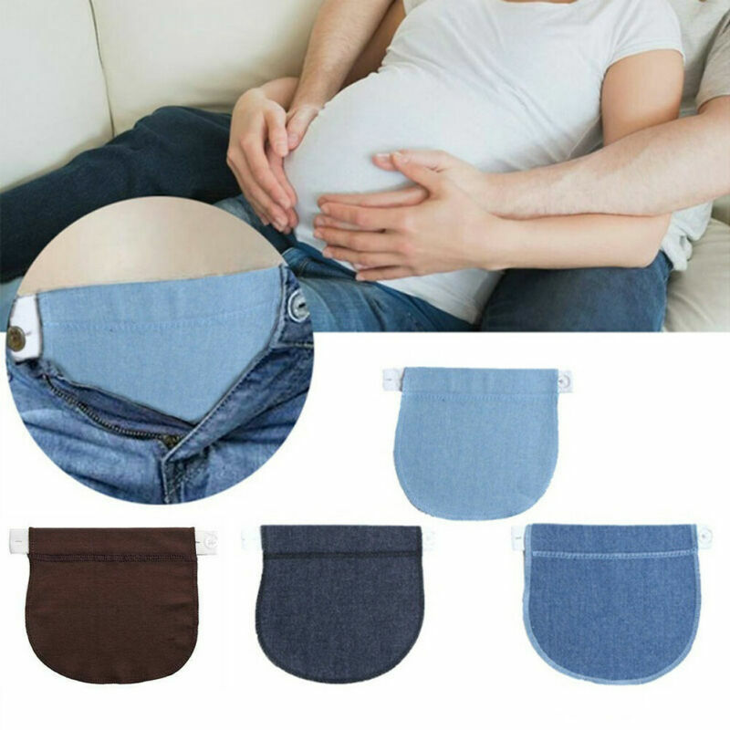 Women Pregnancy Button Belt Pants Extension Buckle Pregnant DIY Apparel Sewing Supplies 1 Pc