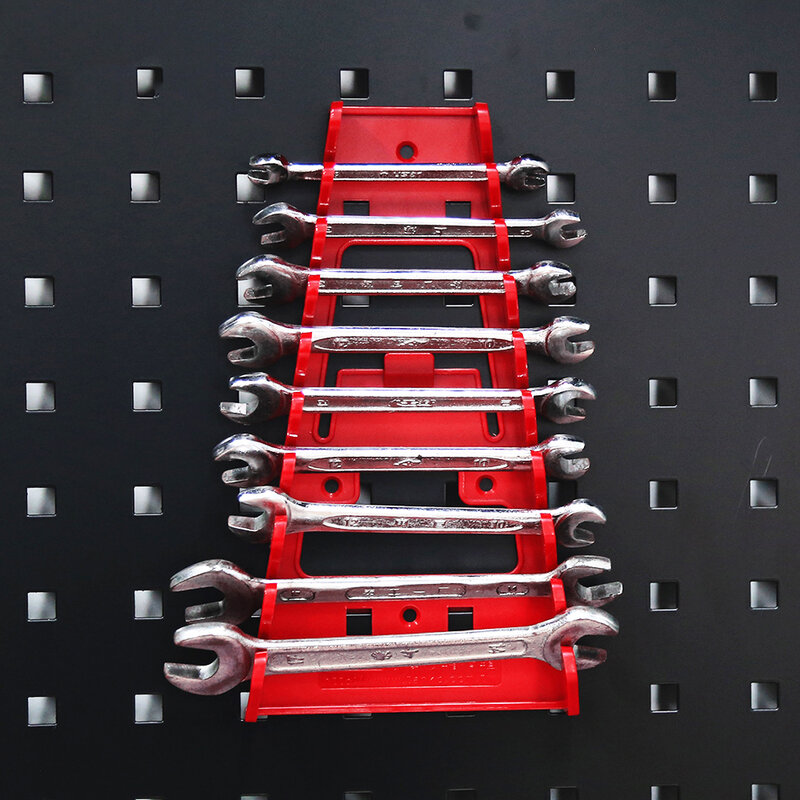 Chave organizador plástico padrão chave inglesa suportes bandeja soquetes rack ferramentas de armazenamento classificador