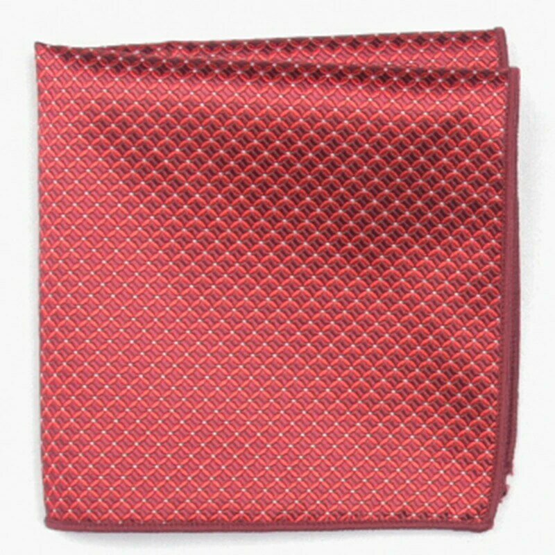 Pañuelo cuadrado de bolsillo con estampado de moda, Color Rojo