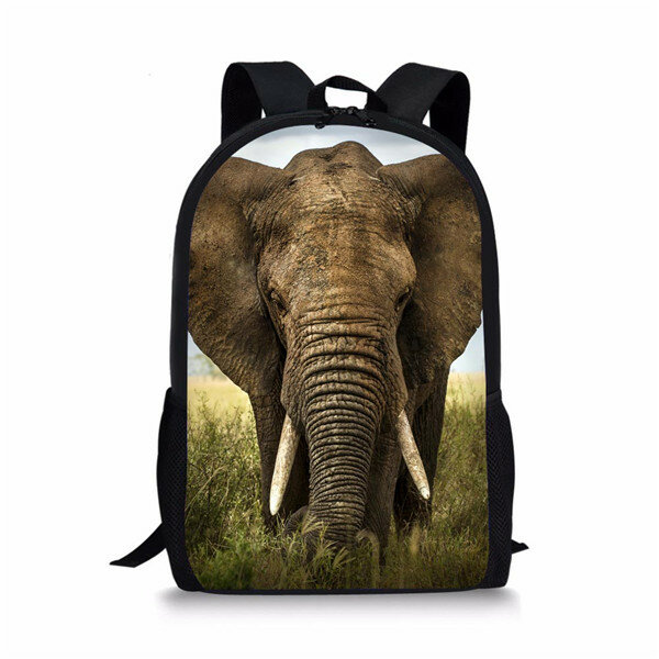 16-inch Popular Wolf Backpack Animal Printing Backpack For Kids Husky Bags For Girls Boys Children School Bag