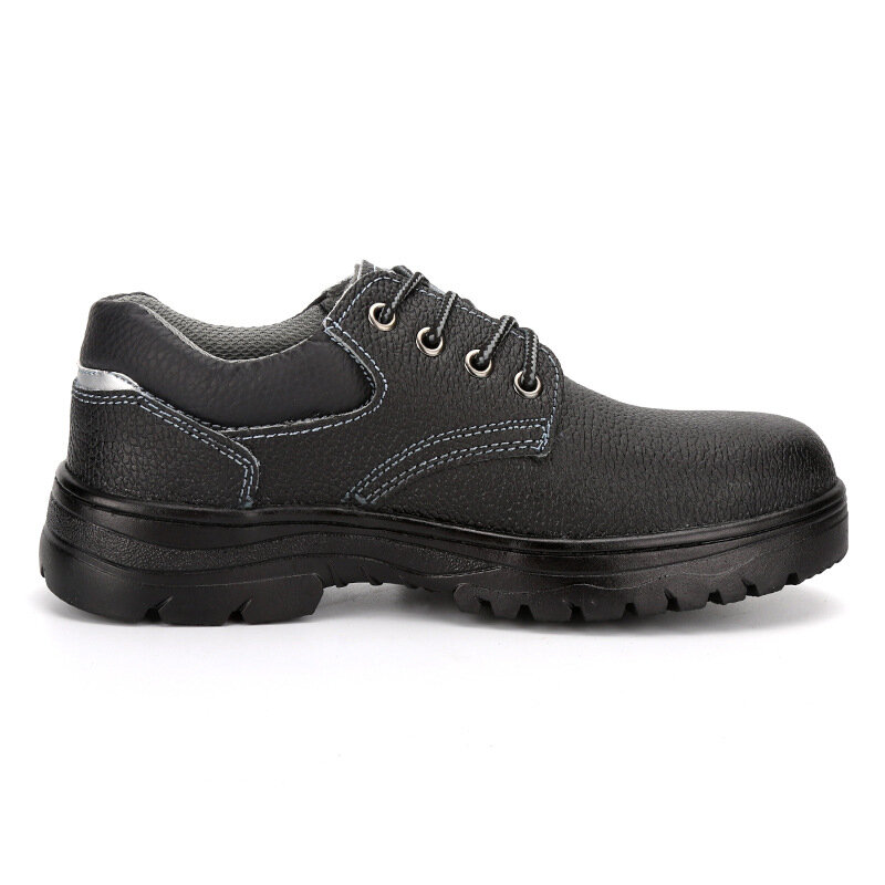 XIZOU-zapatos de trabajo de seguridad para hombre, botas de trabajo con puntera de acero, antigolpes, de cuero genuino, para invierno, envío gratis