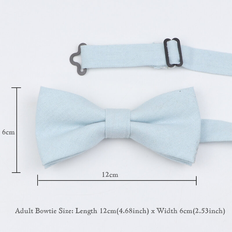 New Light Color Parent-Child Bow Tie Cotton Kids Men Casual Butterfly Cravat White Blue Pink Bowtie Wedding Dinner Accessory