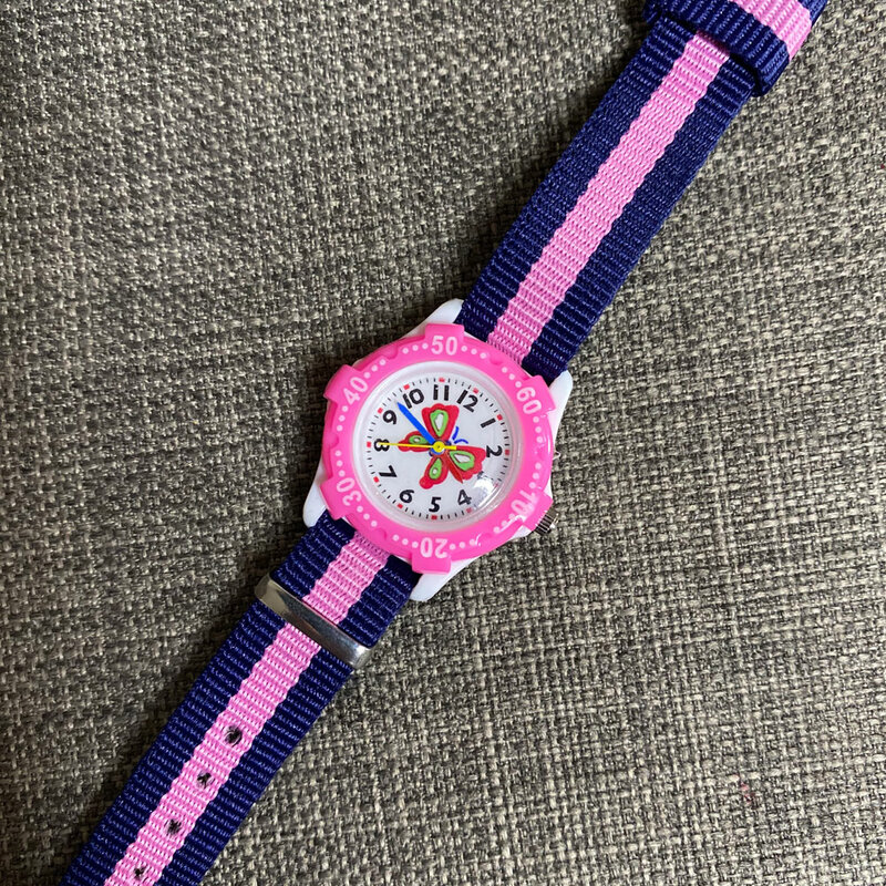 Nowy czerwony biały różowy motyl kreskówka zegarek dla dzieci dorywczo pasek silikonowy biżuteria kwarcowa zegarki dla dzieci dziewczyny Relogio 2021