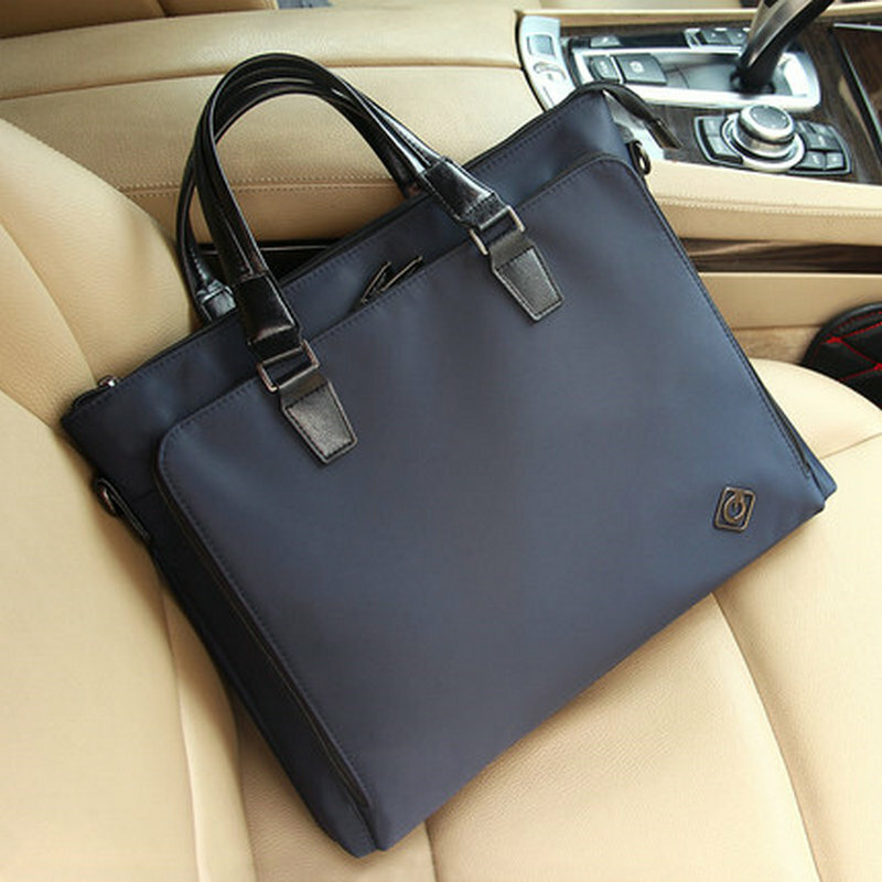 Однотонный модный портфель, Женская Офисная сумка, сумка для ноутбука 14 дюймов, водонепроницаемая портативная деловая сумка-тоут