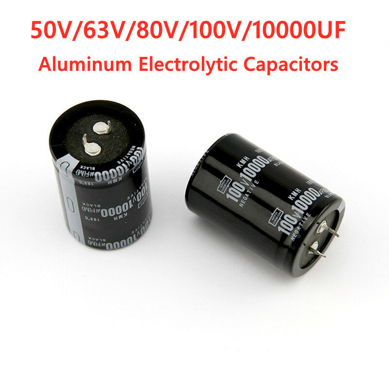 1 sztuk aluminiowe kondensatory elektrolityczne 50v 80v 63V 100V 10000uf
